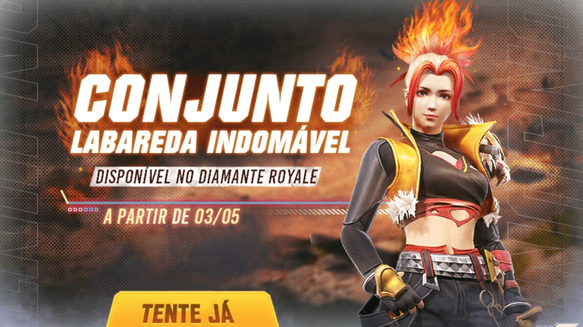 Diamante Royale Free Fire Conjunto Labareda Indomável