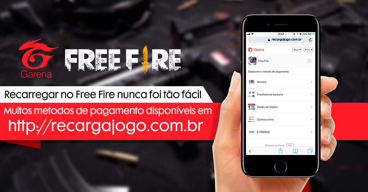 Comprar Diamantes pelo jogo Free Fire X Recarga Jogo - TecElmo