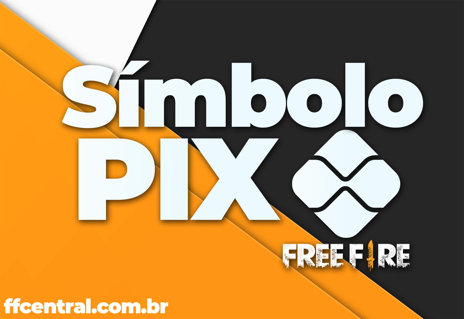 Símbolo do Pix para Nick e Bio no Free Fire