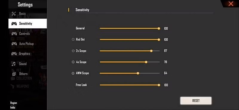 configuração sensibilidade free fire headshot facil