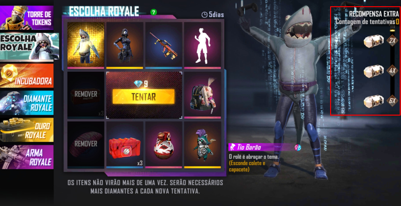 Escolha Royale Free Fire O que é e Como Funciona