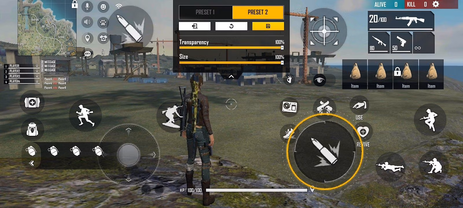 Como configurar HUD personalizado no Free Fire