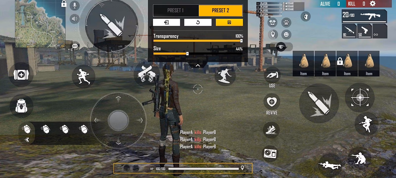 Como configurar HUD personalizado no Free Fire