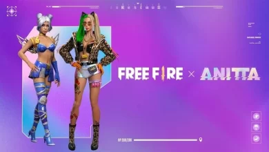 Anitta e Free Fire Confira todas skins, conjuntos e emotes presentes no evento da cantora
