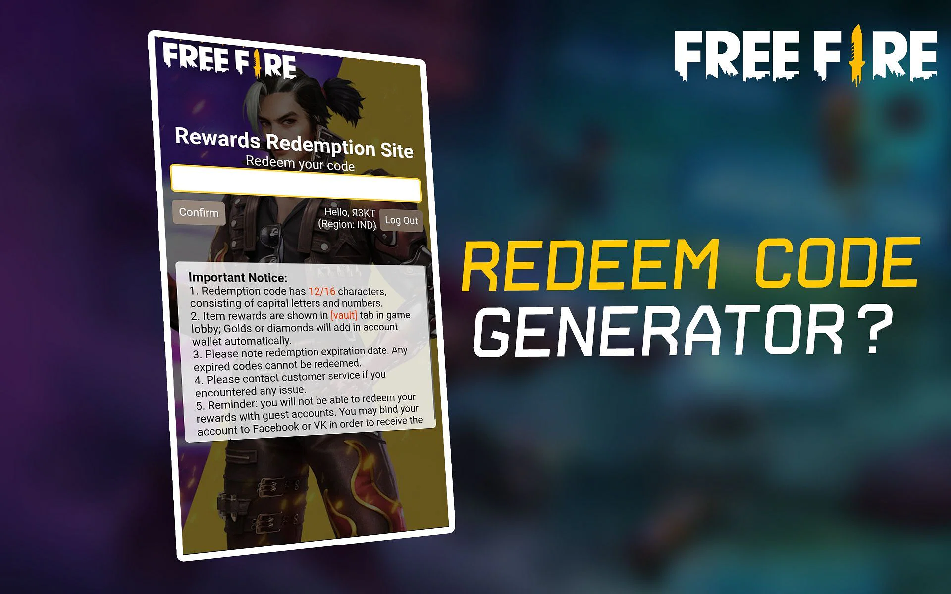 Free Fire pode banir quem usa geradores de códigos? Possíveis consequências e outros detalhes