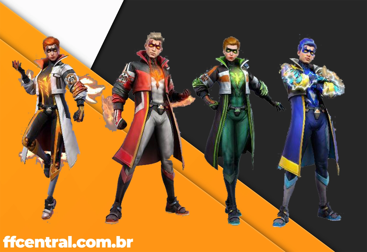 Incubadora Legião Elemental: Free Fire anuncia skins para 11 de maio