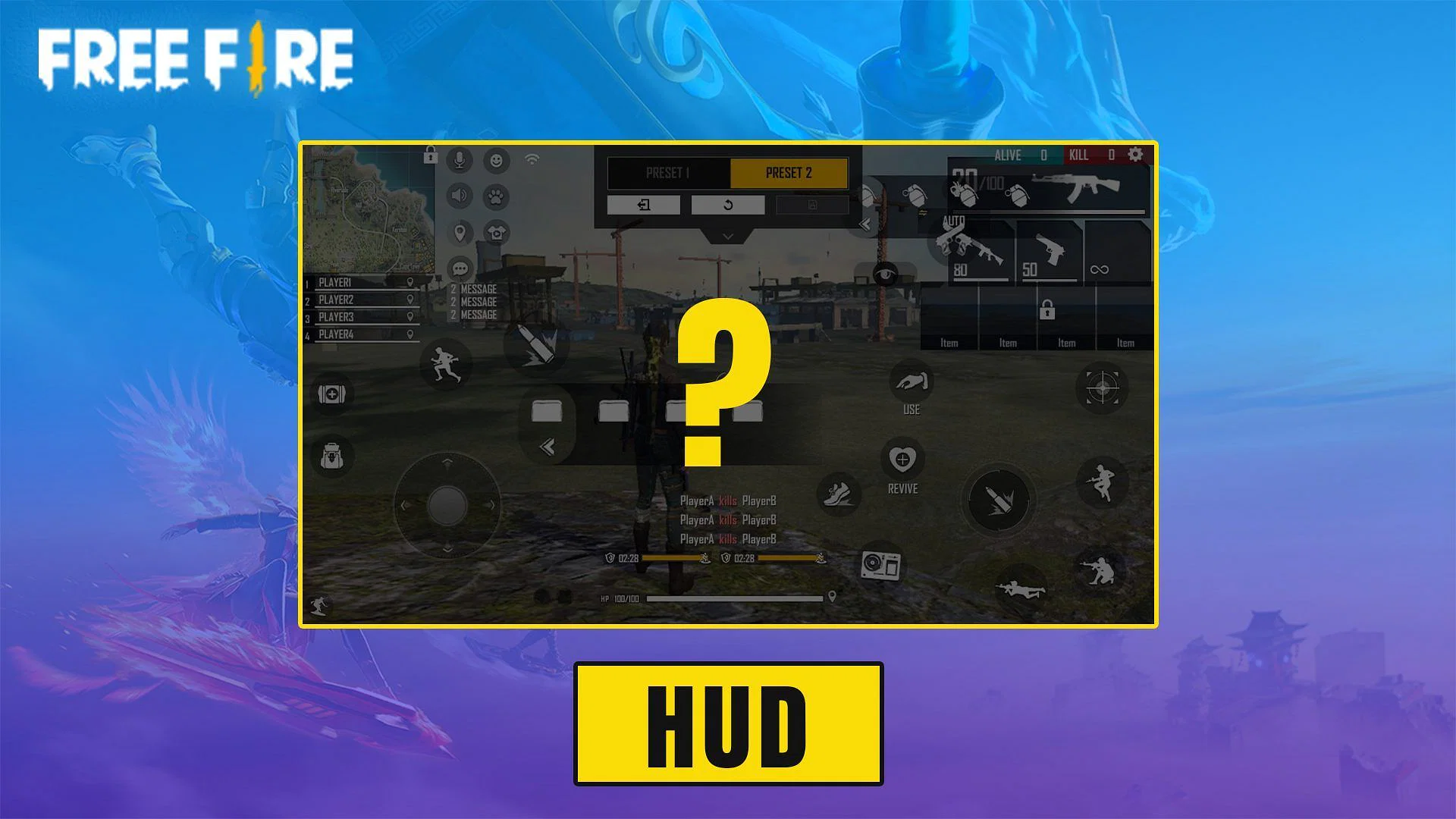 Melhor HUD do Free Fire para estilo de jogo agressivo e alta taxa de KD