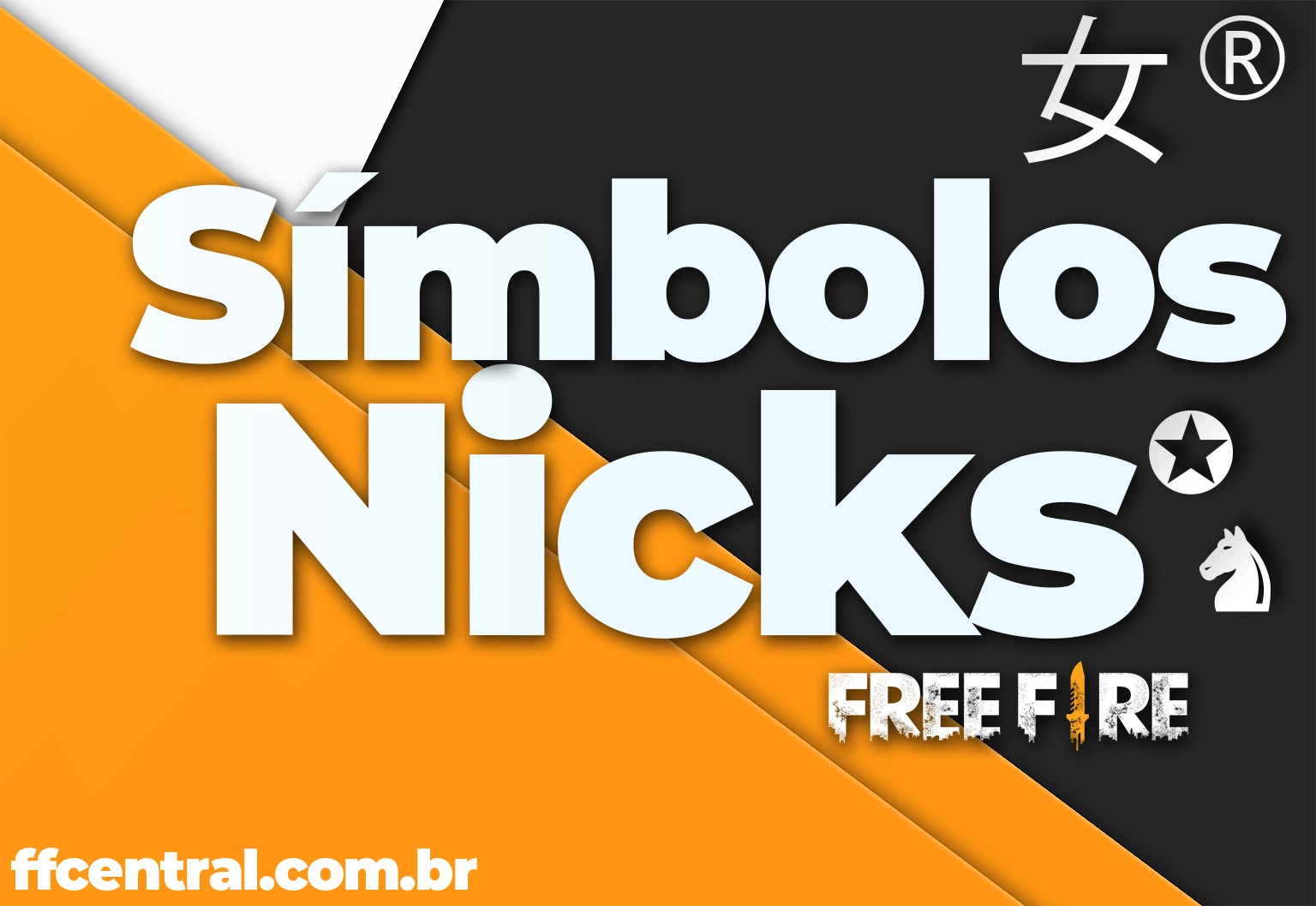 simbolos para nick free fire