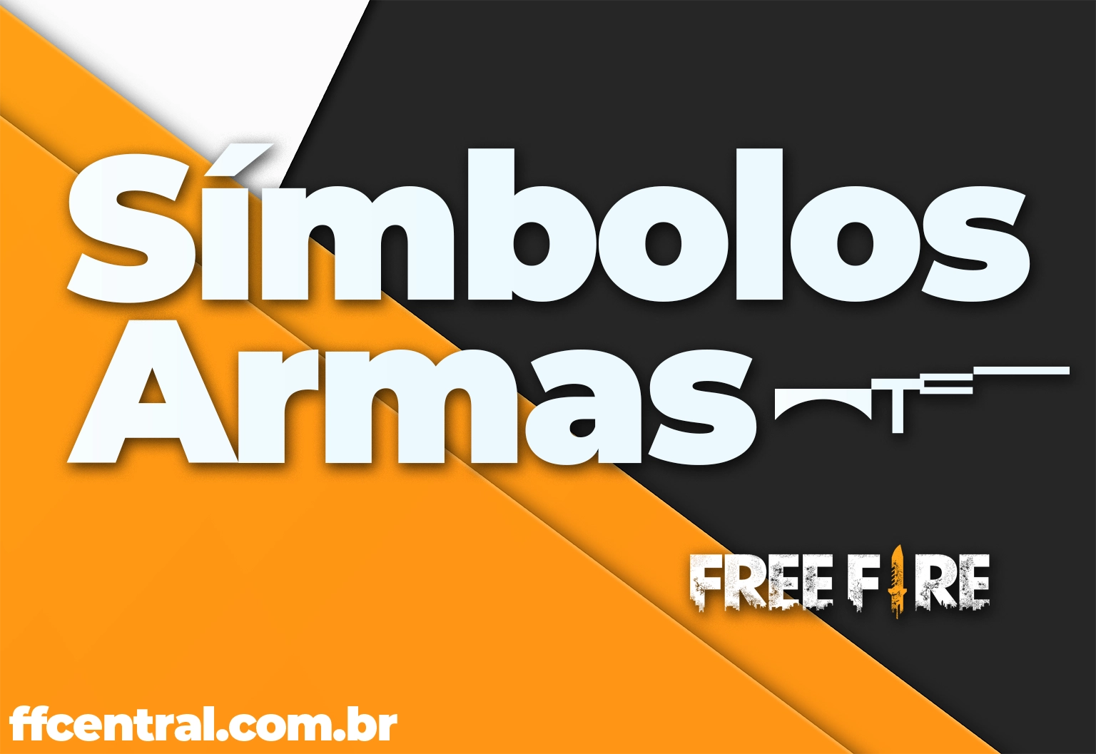 Símbolos para Free Fire: armas, carinhas e diversos itens no seu nick