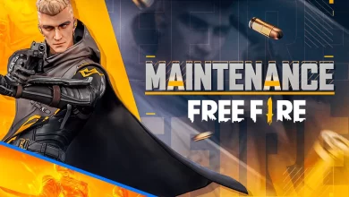 free fire atualização ob34 horários inicio termino manutenção