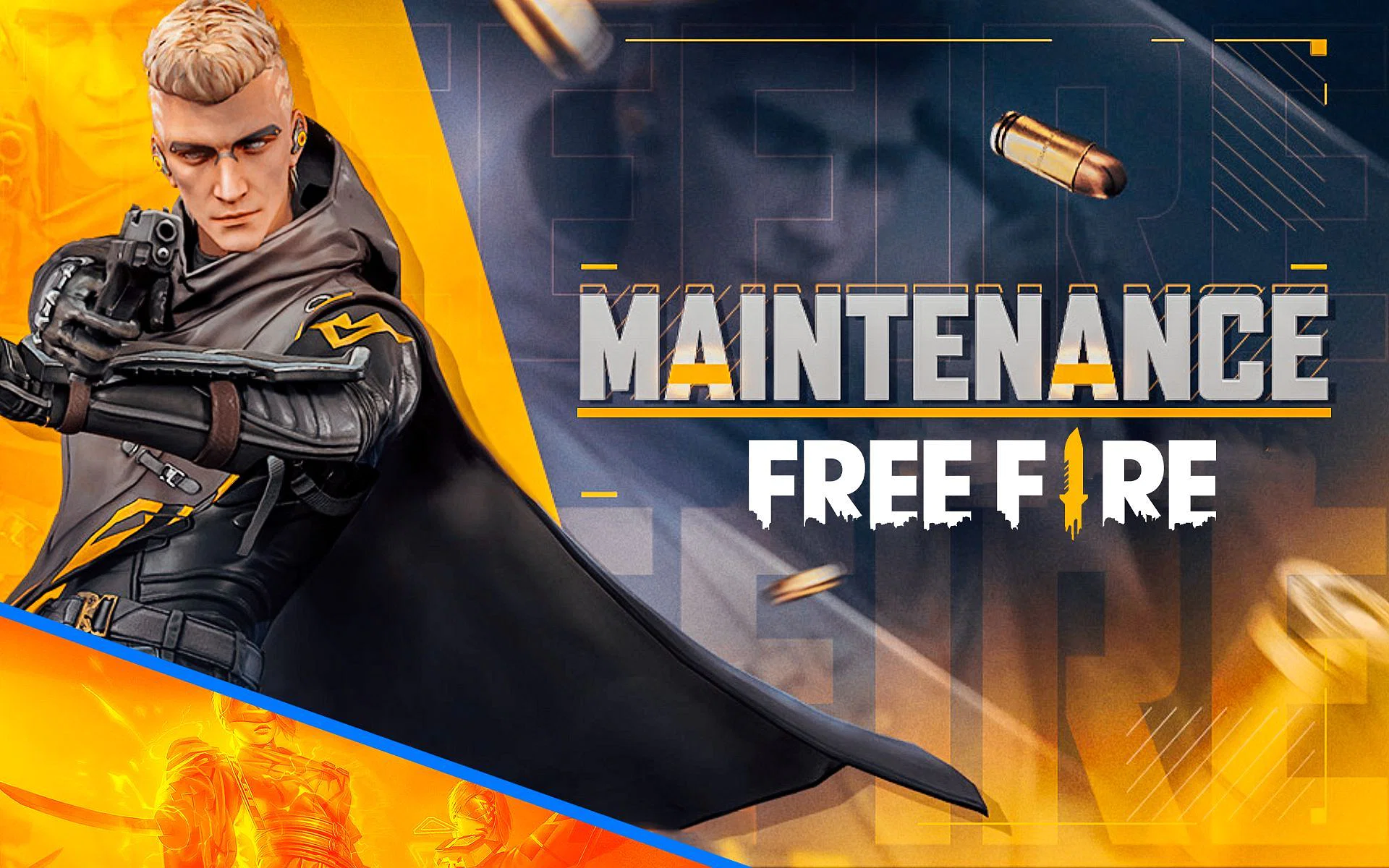 free fire atualização ob34 horários inicio termino manutenção