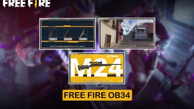 free fire notas iniciais patch ob34