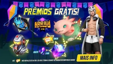 Calendário Arraiá Free Fire 2022