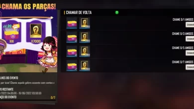 Chamar de Volta Free Fire Evento de compartilhamento de ID para ganhar recompensas (Junho 2022)