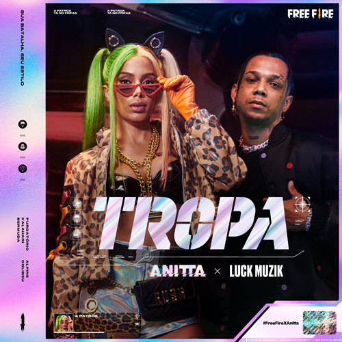 anitta free fire música parceria data lançamento