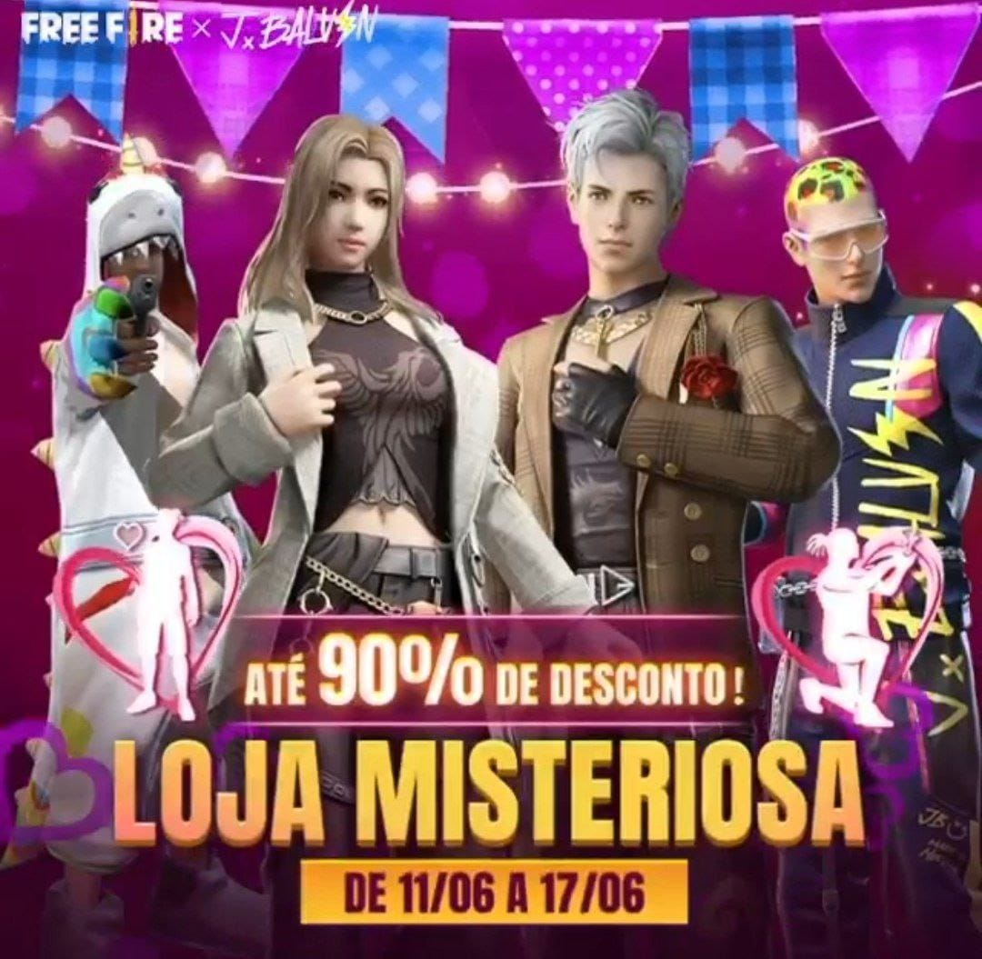 loja misteriosa free fire pacotes compadre comadre da cidade junho 2022