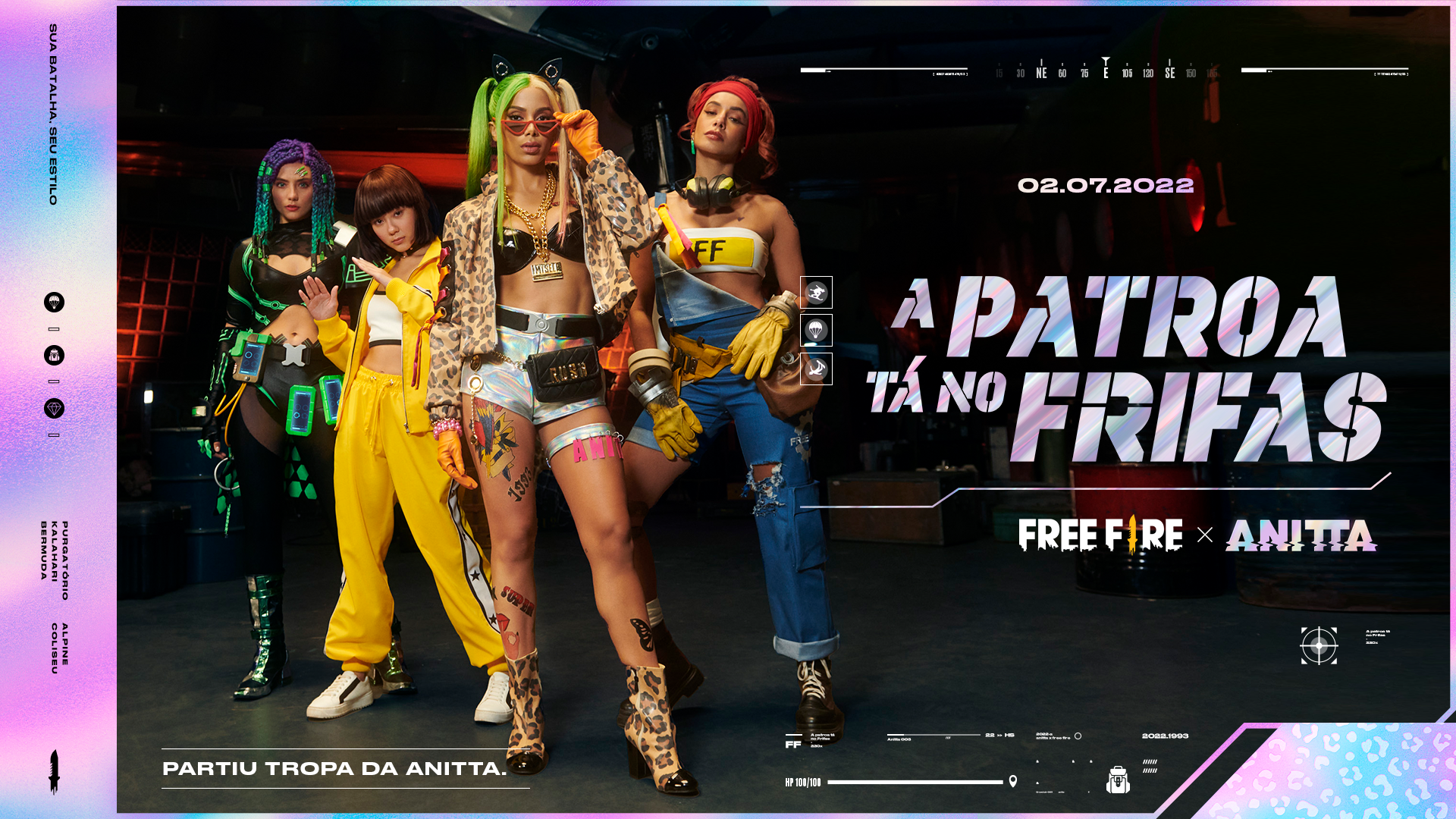 Free Fire X Anitta Clipe oficial da música serão lançados hoje