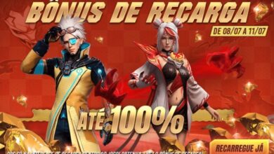 Bônus de Recarga 100% no Free Fire Recarregue diamantes (Julho 2022)