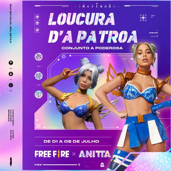 Loucura d'A Patroa Como pegar o Conjunto A Poderosa no Free Fire (2)