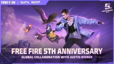 free-fire-justin-bieber-nova-parceria-aniversario-5-anos