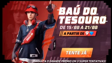 Baú do Tesouro Free Fire Pegue o Conjunto Hypado Agosto 2022