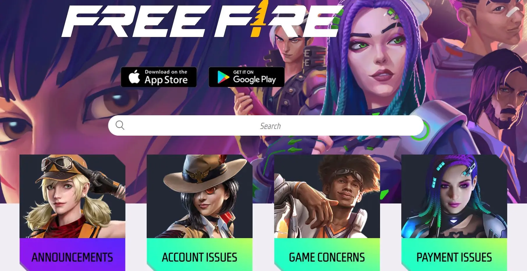 Central de Ajuda do Free Fire Como enviar solicitações de consultas no jogo, denúncias de hackers e muito mais