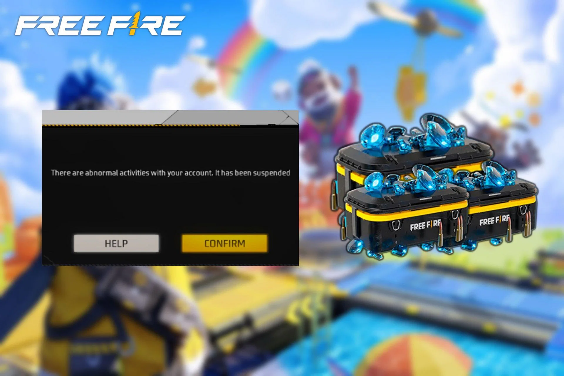 O mod de diamante ilimitado do Free Fire pode banir você