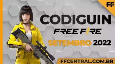 Códigos Free Fire – Hoje, 23 de setembro de 2022, Codiguin FF